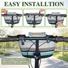 image:imageRAYMACE Bike Basket Front Handmade Bicycle Basket Fits for Adult BikesAqua