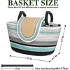 image:imageRAYMACE Bike Basket Front Handmade Bicycle Basket Fits for Adult BikesAqua