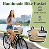 image:imageRAYMACE Bike Basket Front Handmade Bicycle Basket Fits for Adult BikesBrown