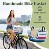 image:imageRAYMACE Bike Basket Front Handmade Bicycle Basket Fits for Adult BikesFuchsia