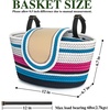 image:imageRAYMACE Bike Basket Front Handmade Bicycle Basket Fits for Adult BikesFuchsia