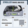 image:imageRAYMACE Padded Stroller Travel Bag for Airplane with WheelsGrey